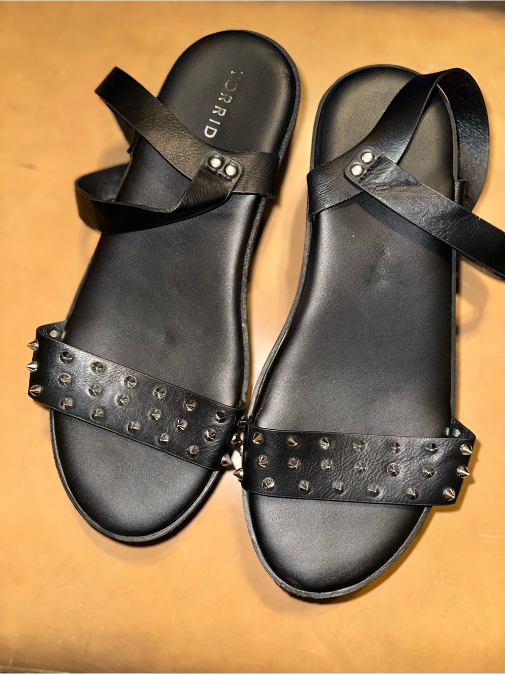 torrid Black Studded Platform Sandals